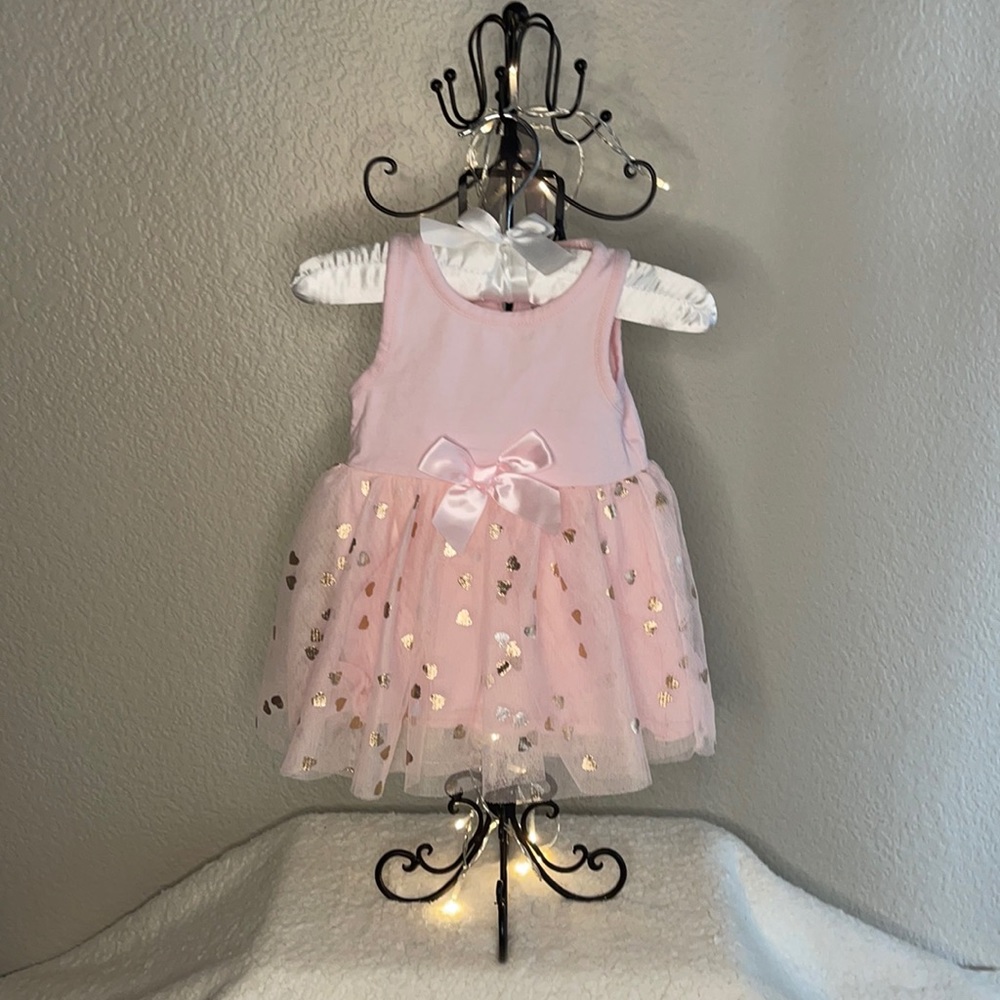 Baby starters cute pink dress